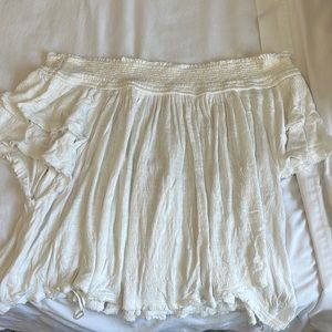 Free People white off the shoulder blouse size S